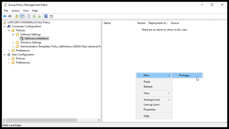 Create new GPO