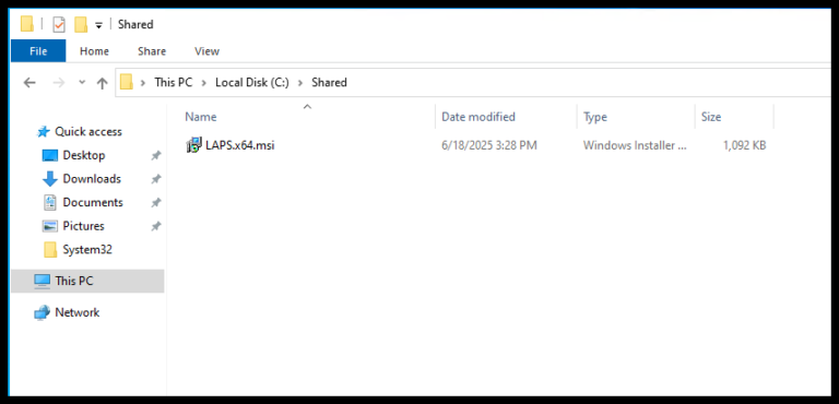 Copy Client To Shared Folder